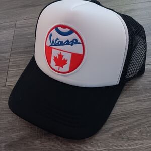 Wavy Black and White Trucker Hat